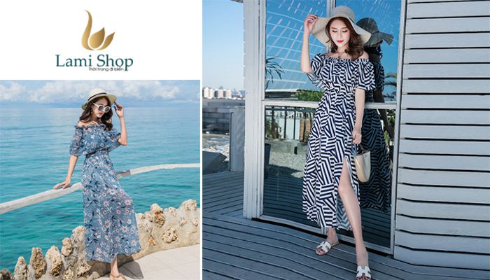 ảnh váy maxi đi biển đẹp nhất